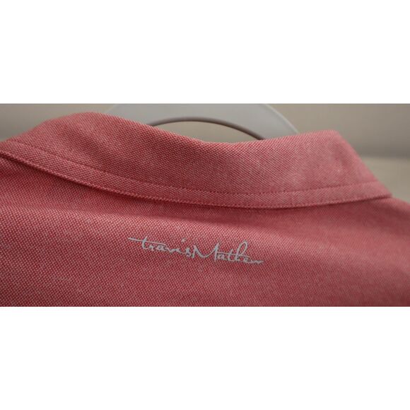 Travis Mathew 1MK2068 Men's Sz M Heather Cardinal Player Special Golf Shirt - Picture 4 of 12